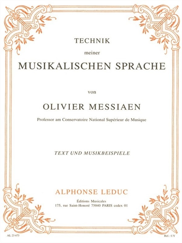 Other Cover Image Die Technik meiner musikalischen Sprache