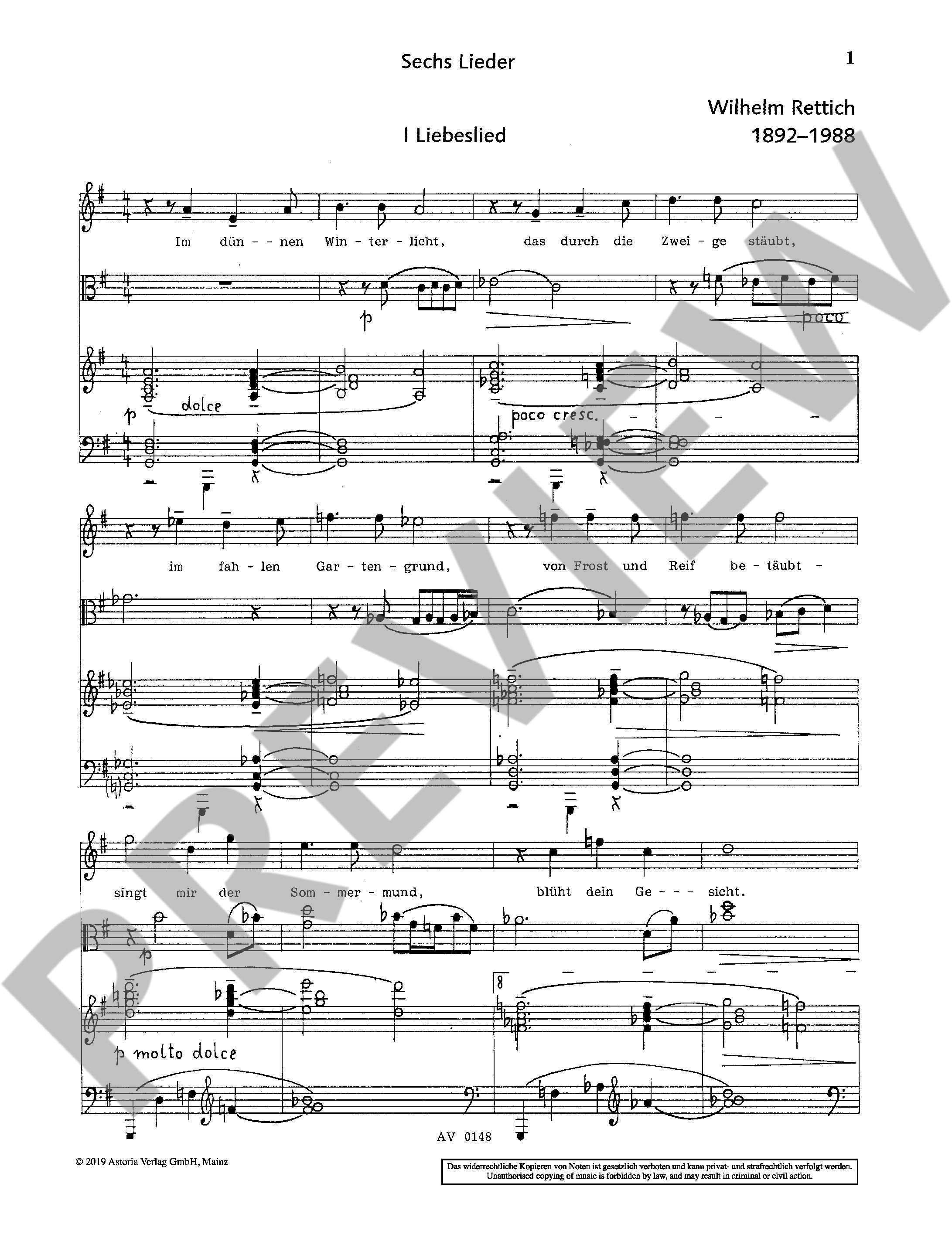 Other Cover Image Sechs Lieder op. 176