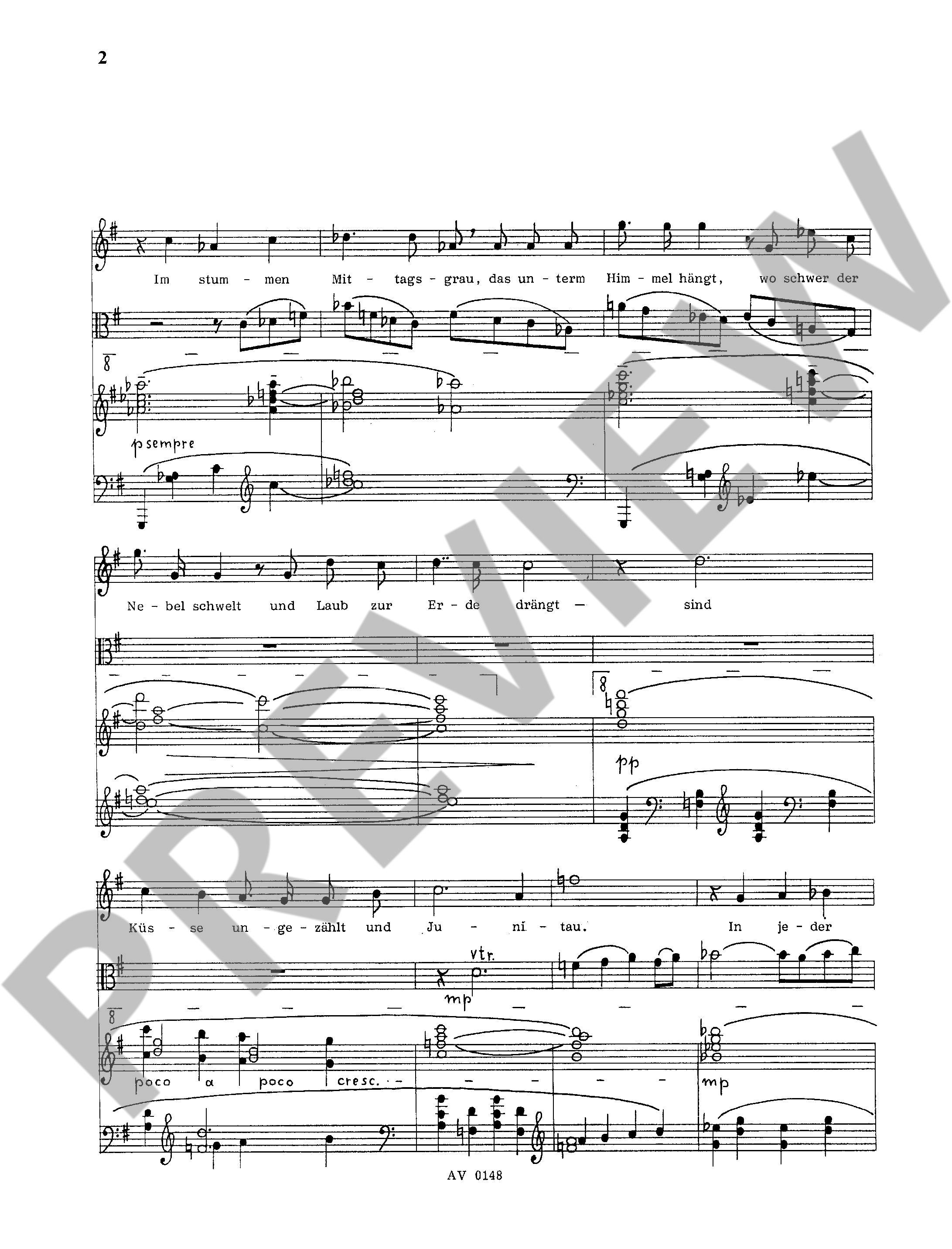 Front Cover Image Sechs Lieder op. 176