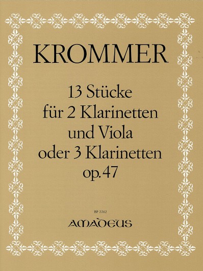 Front Cover Image 13 Stücke op. 47