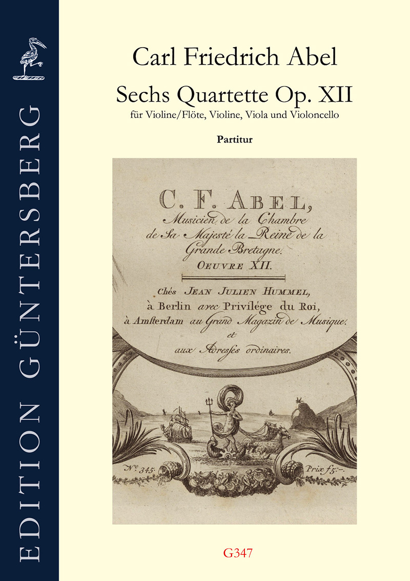 Front Cover Image Sechs Quartette Op. 12 für Violine/Flöte, Violine, Viola, Violoncello