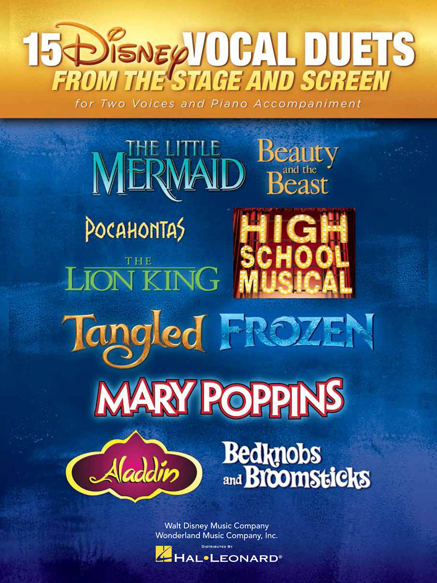 Front Cover Image 15 Disney Vocal Duets from Stage and Screen