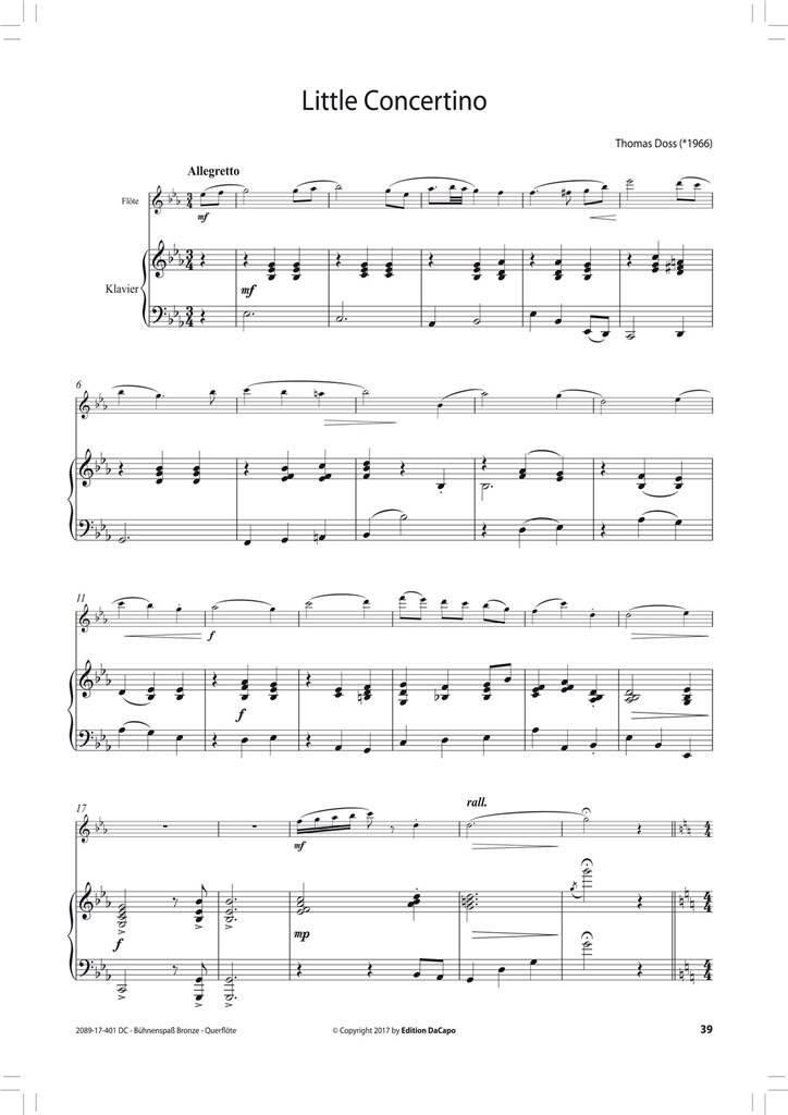 Other Cover Image Da Capo Bühnenspaß Bronze - Querflöte