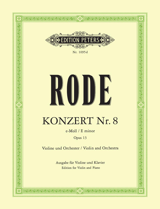 Front Cover Image Konzert für Violine und Orchester Nr. 8 e-moll op. 13