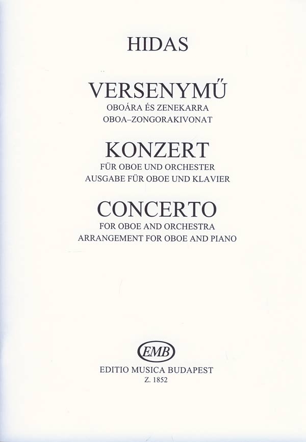 Front Cover Image Konzert für Oboe und Orchester