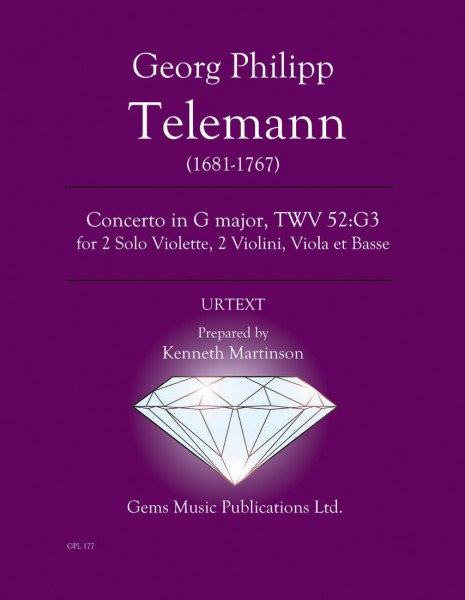 Front Cover Image Konzert für 2 Violen G-Dur TWV 52:G3