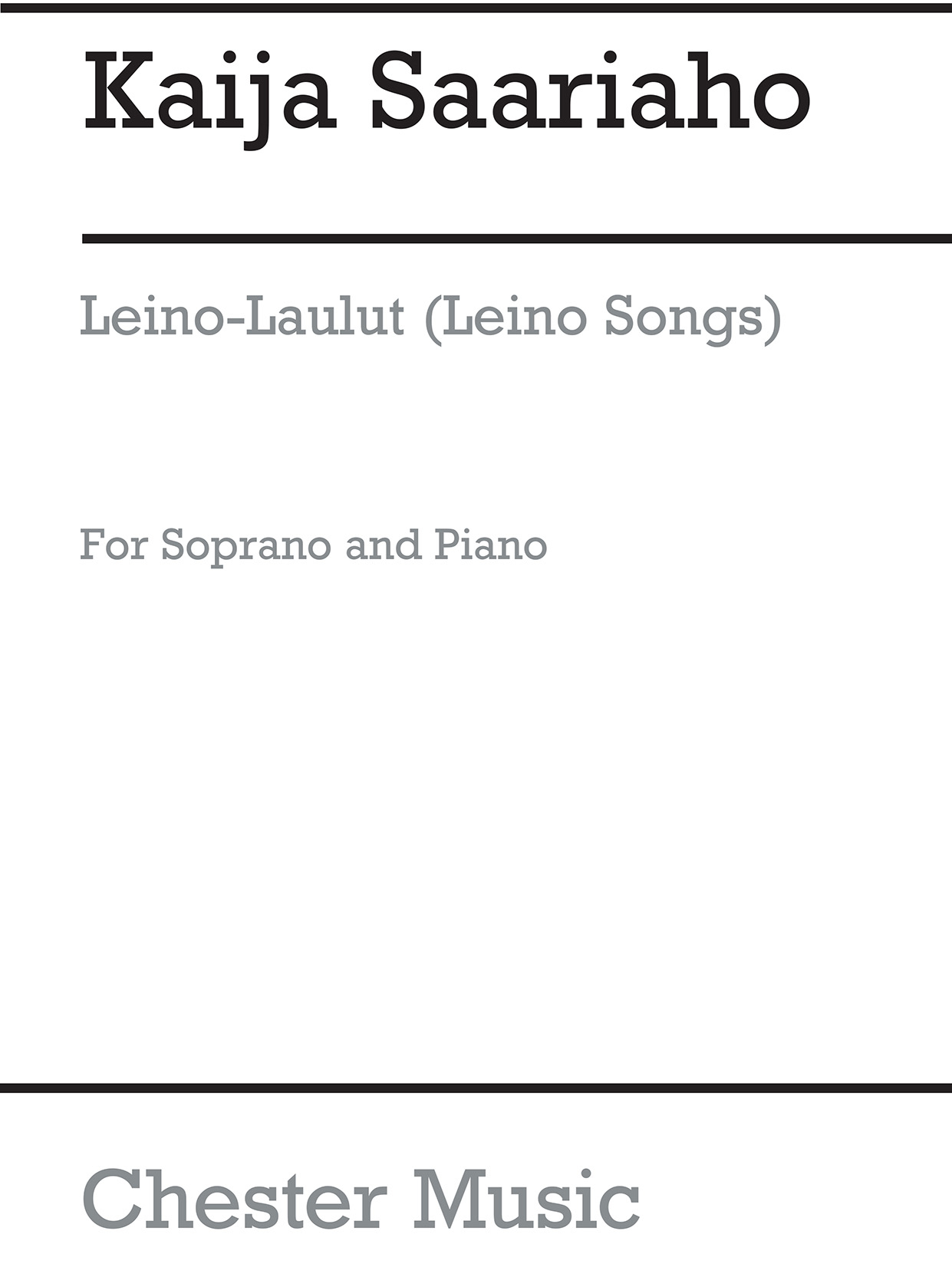 Front Cover Image Leinolaulut (Leino Songs)