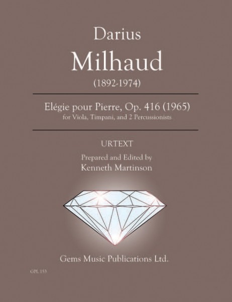 Front Cover Image Elégie pour Pierre op. 416