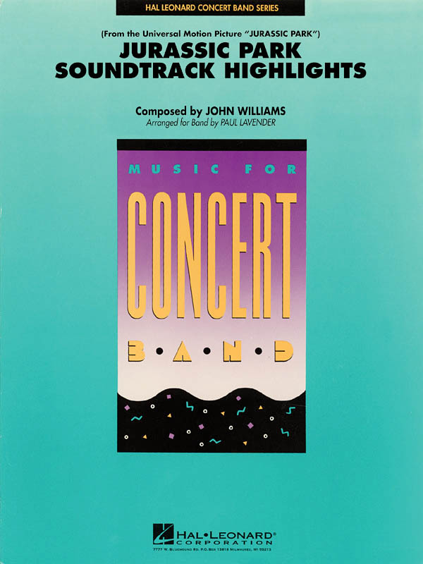 Front Cover Image Jurassic Park Soundtrack Highlights