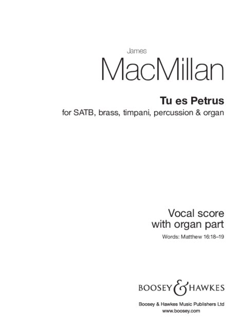 Front Cover Image Tu es Petrus