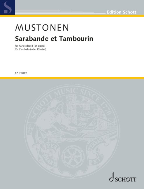 Front Cover Image Sarabande et Tambourin