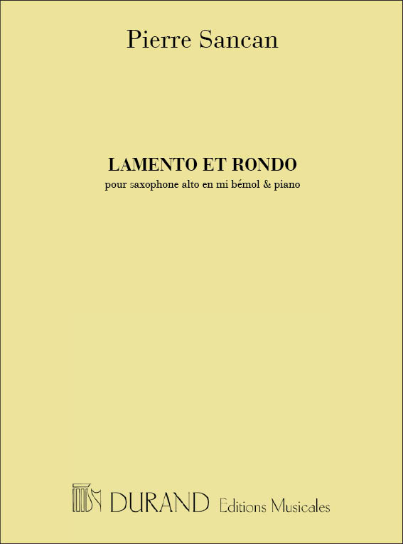 Front Cover Image Lamento et Rondo