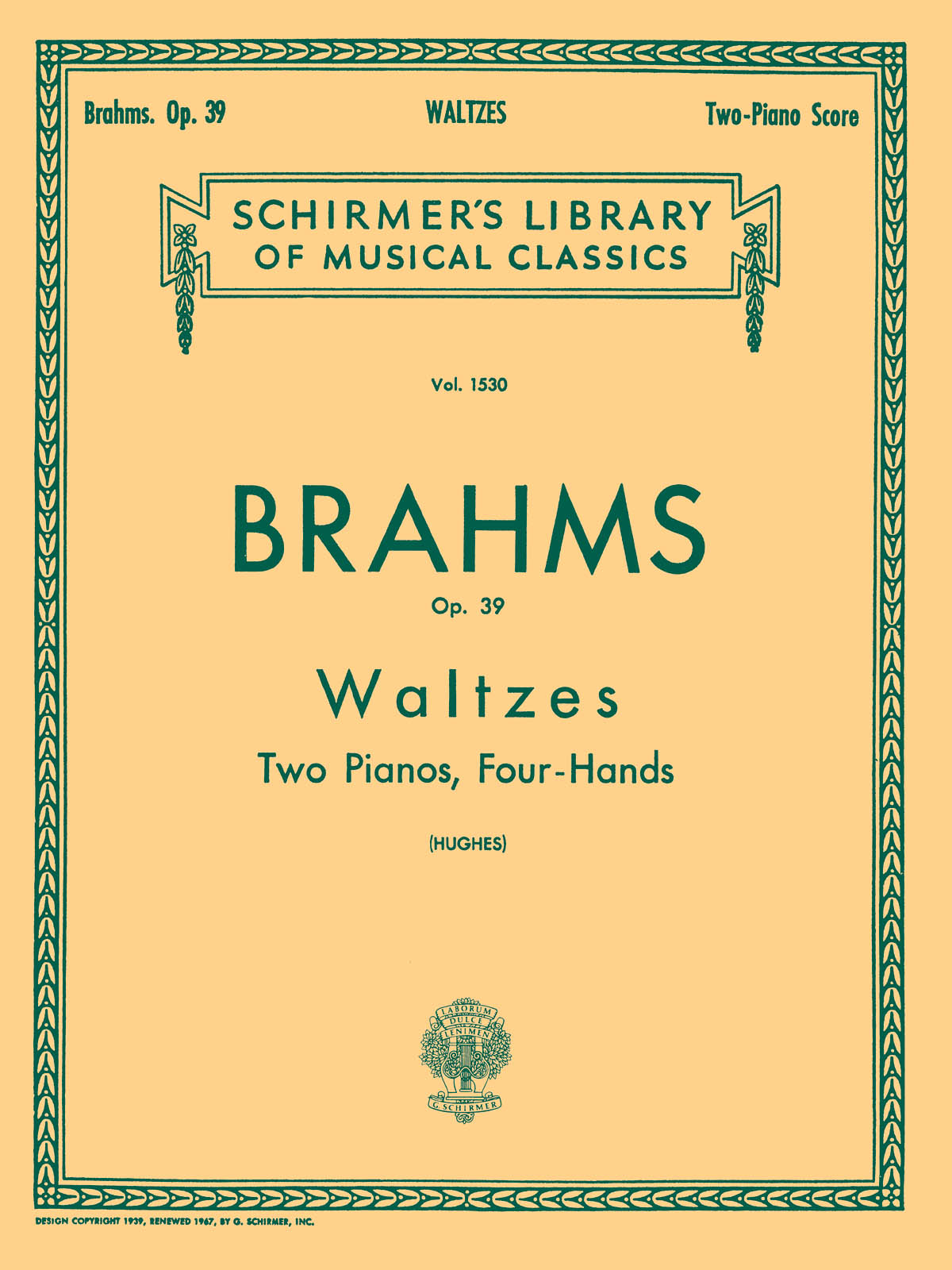Front Cover Image Walzer op. 39 für 2 Klaviere zu 4 Händen