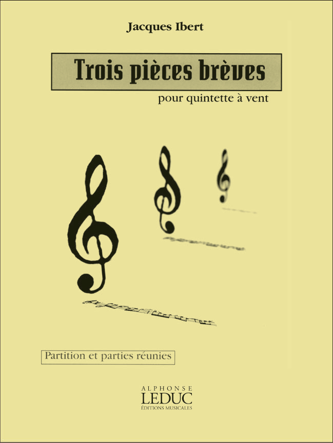 Front Cover Image 3 pièces brèves pour flûte,