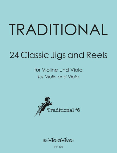 Front Cover Image 24 Classic Jigs and Reels, für Violine und Bratsche