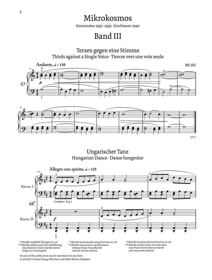Other Cover Image Mikrokosmos Bände III - IV