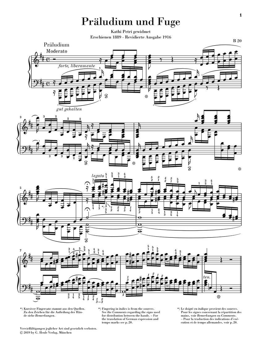 Other Cover Image Präludium und Fuge D-dur für Orgel BWV 532