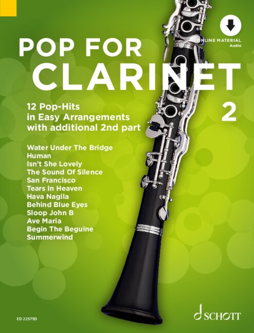 Front Cover Image Pop For Clarinet Band 2