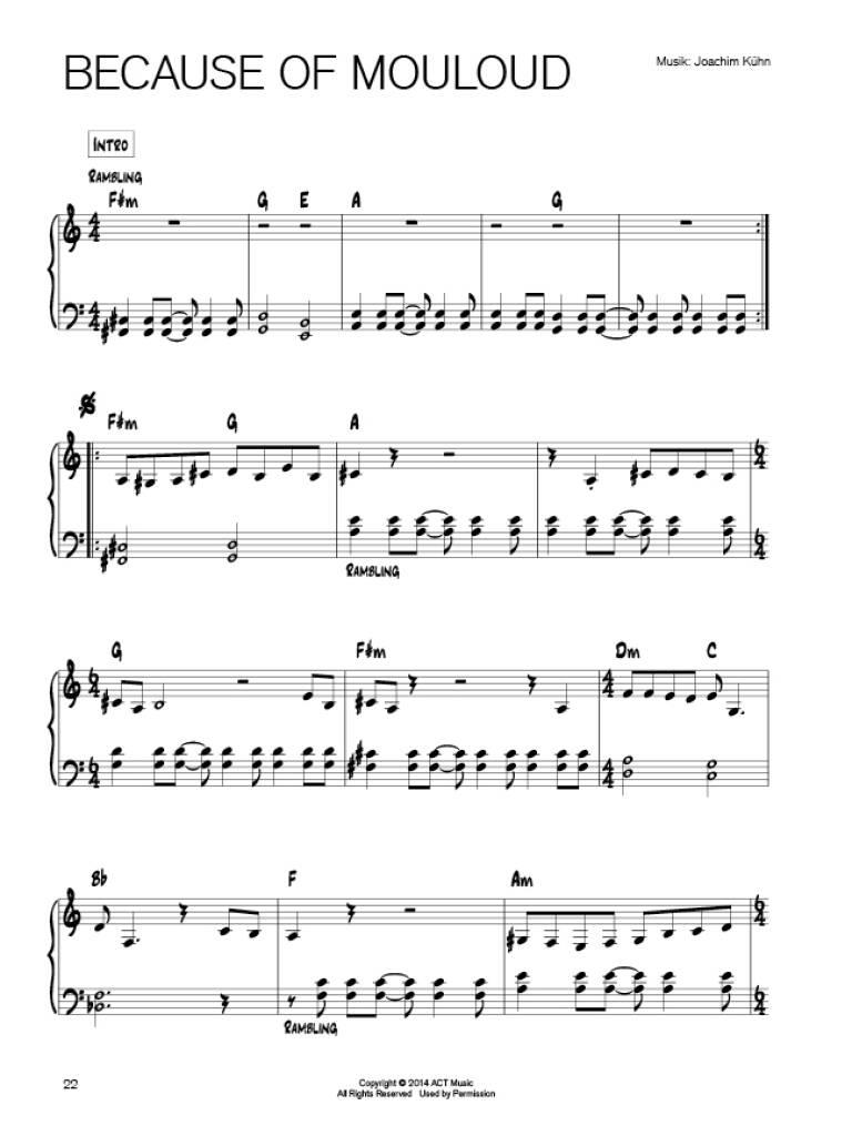 Other Cover Image Joachim Kühn Songbook