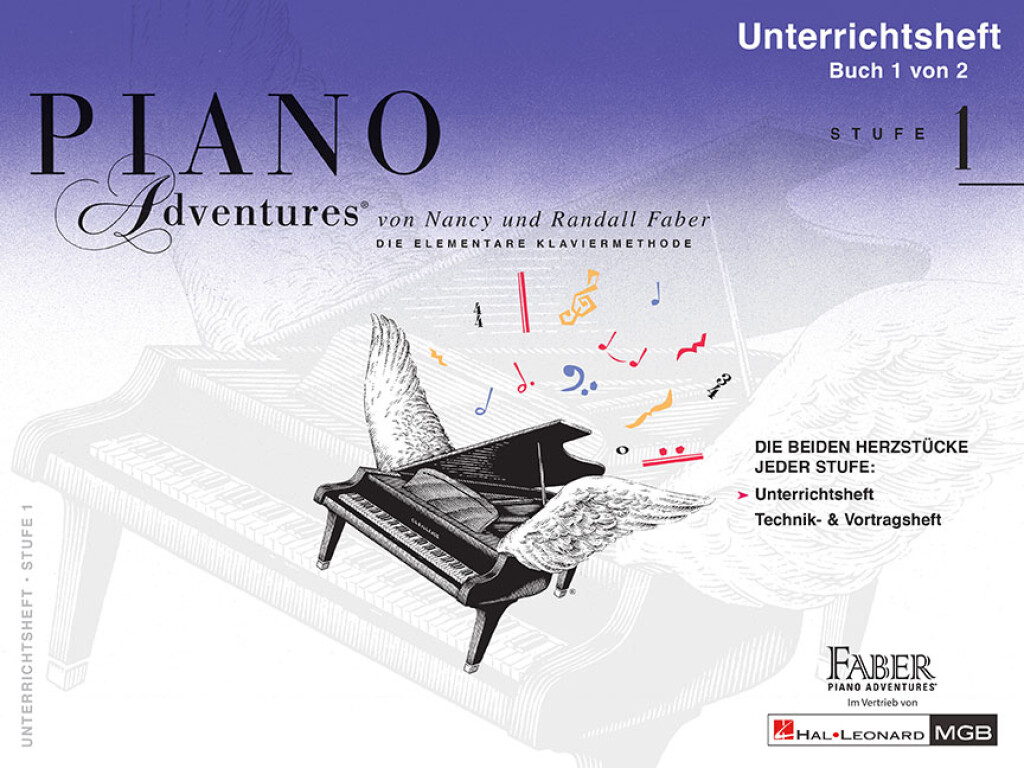Front Cover Image Piano Adventures Stufe 1 - Unterrichtsheft