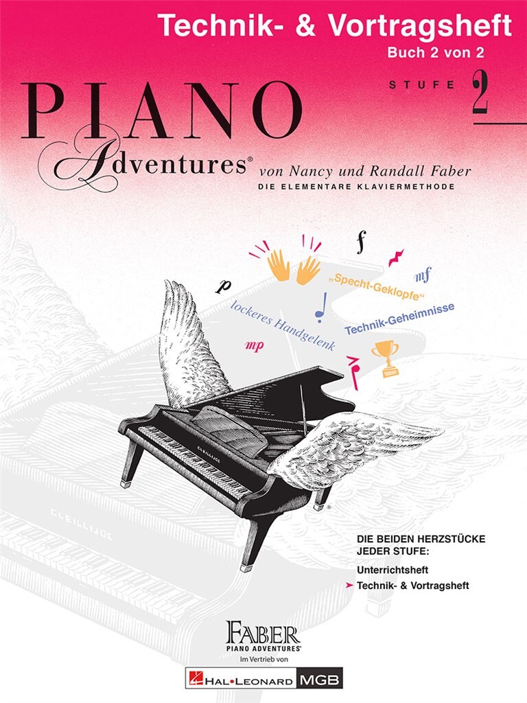 Front Cover Image Piano Adventures Stufe 2 - Technik- & Vortragsheft