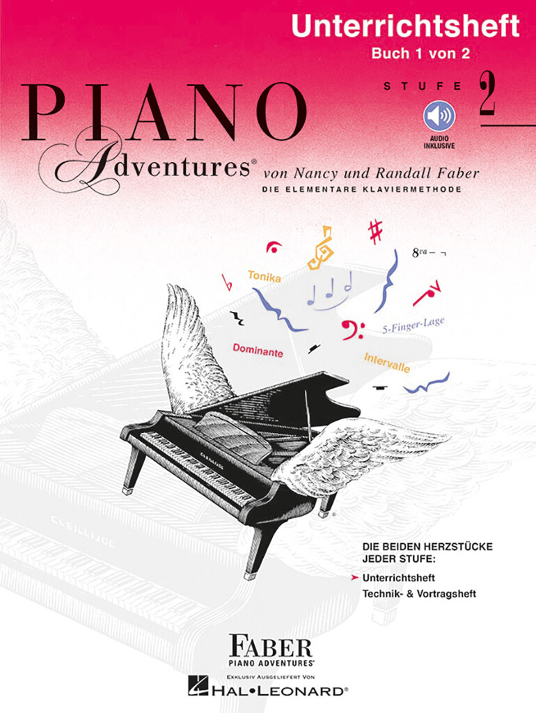 Front Cover Image Piano Adventures Stufe 2 - Unterrichtsheft