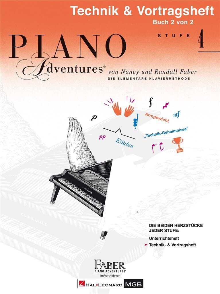 Front Cover Image Piano Adventures Stufe 4 - Technik- & Vortragsheft