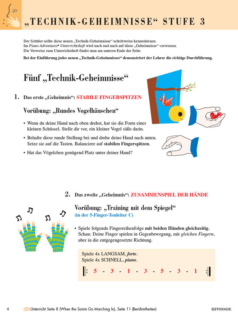 Other Cover Image Piano Adventures Stufe 3 - Technik- & Vortragsheft