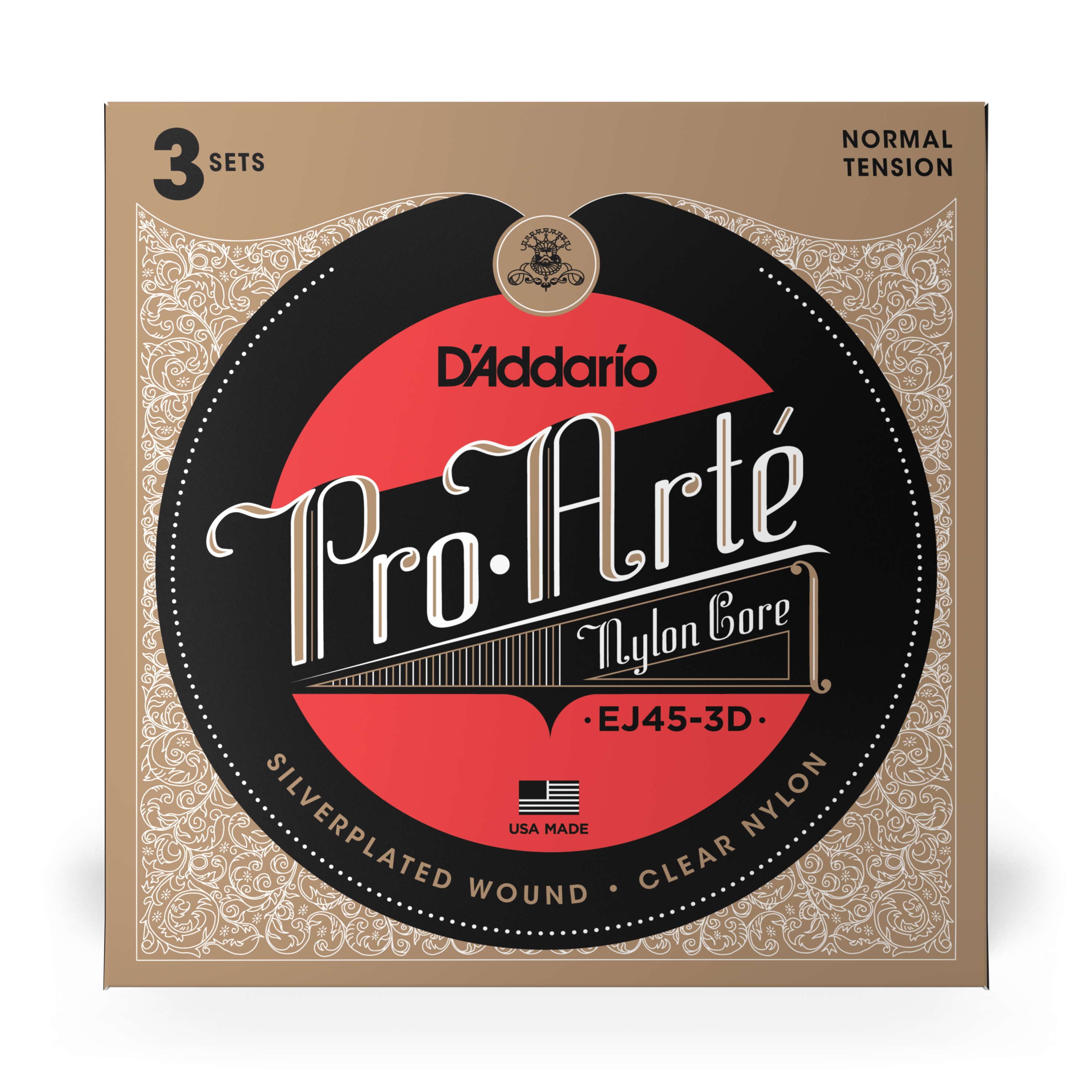 Front Cover Image EJ45 Pro-Arté Nylon, Normal Tension 3er Set