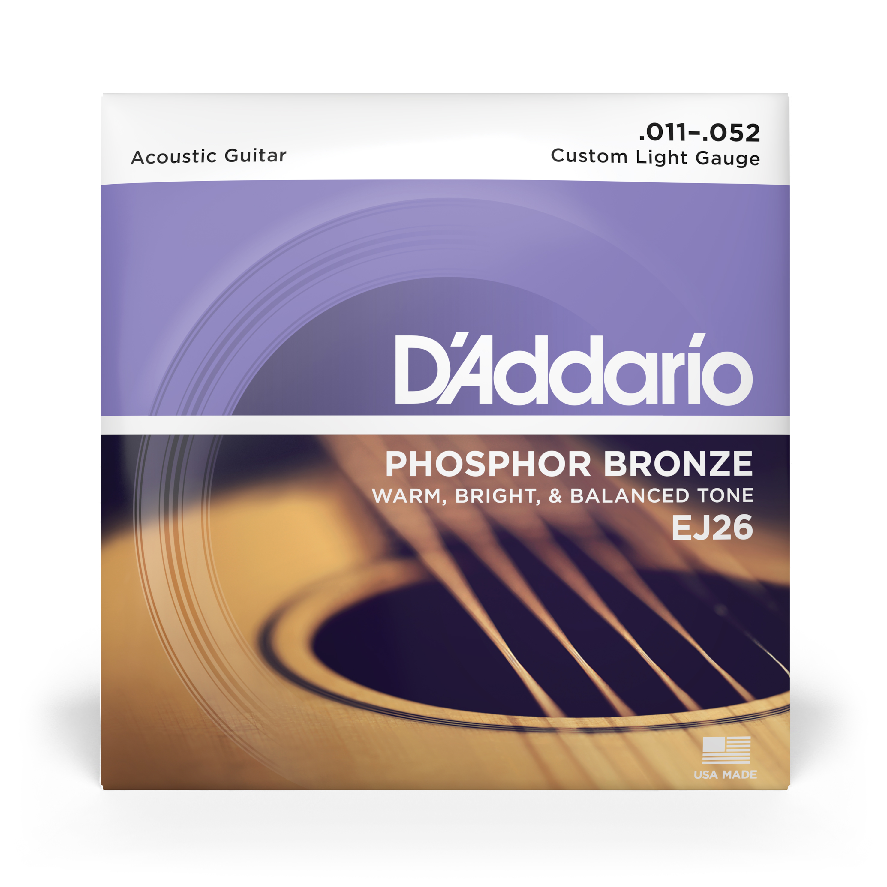 Front Cover Image EJ26 Phosphor Bronze, Custom Light, 11-52