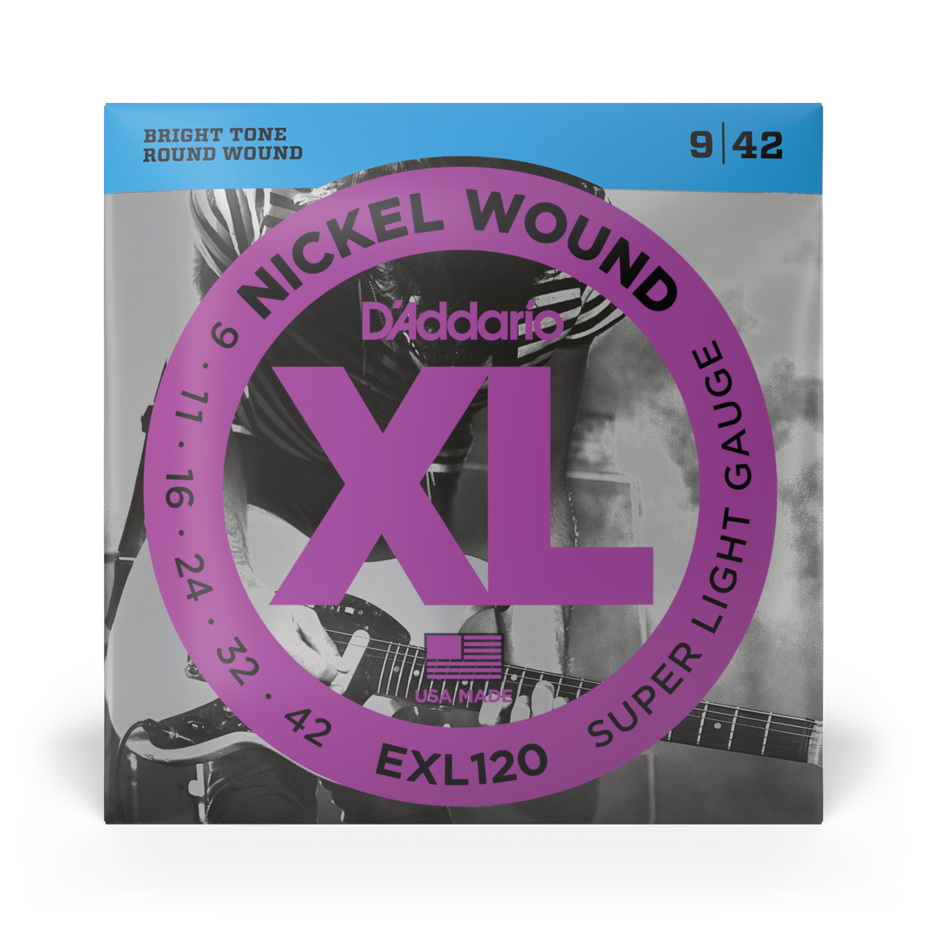 Front Cover Image EXL120 Nickel Wound, Super Light, 9-42
