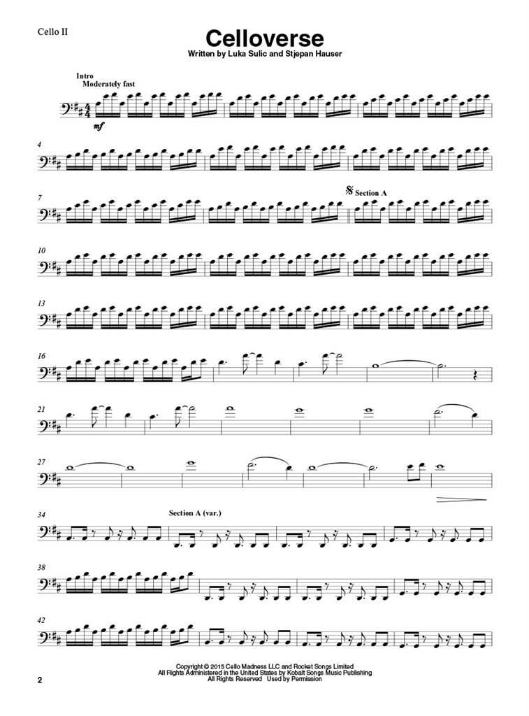 Other Cover Image 2Cellos – Sheet Music Collection