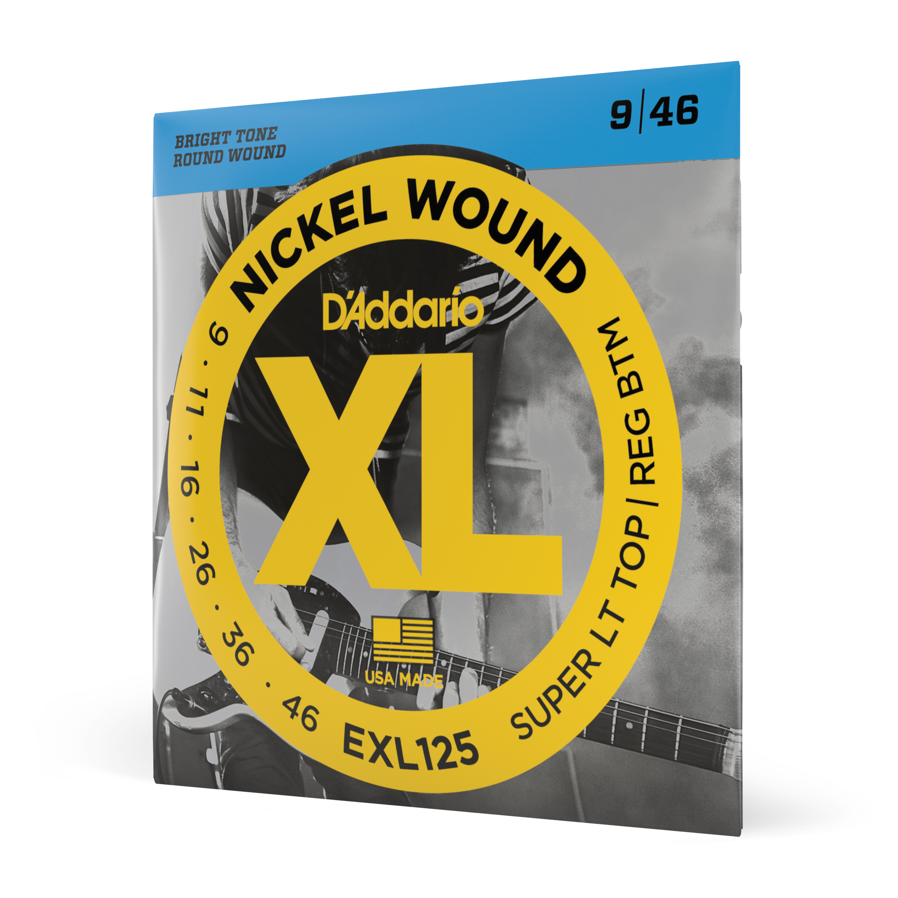 Front Cover Image EXL125 Nickel Wound, Super Light Top/ Regular Bottom, 9-46