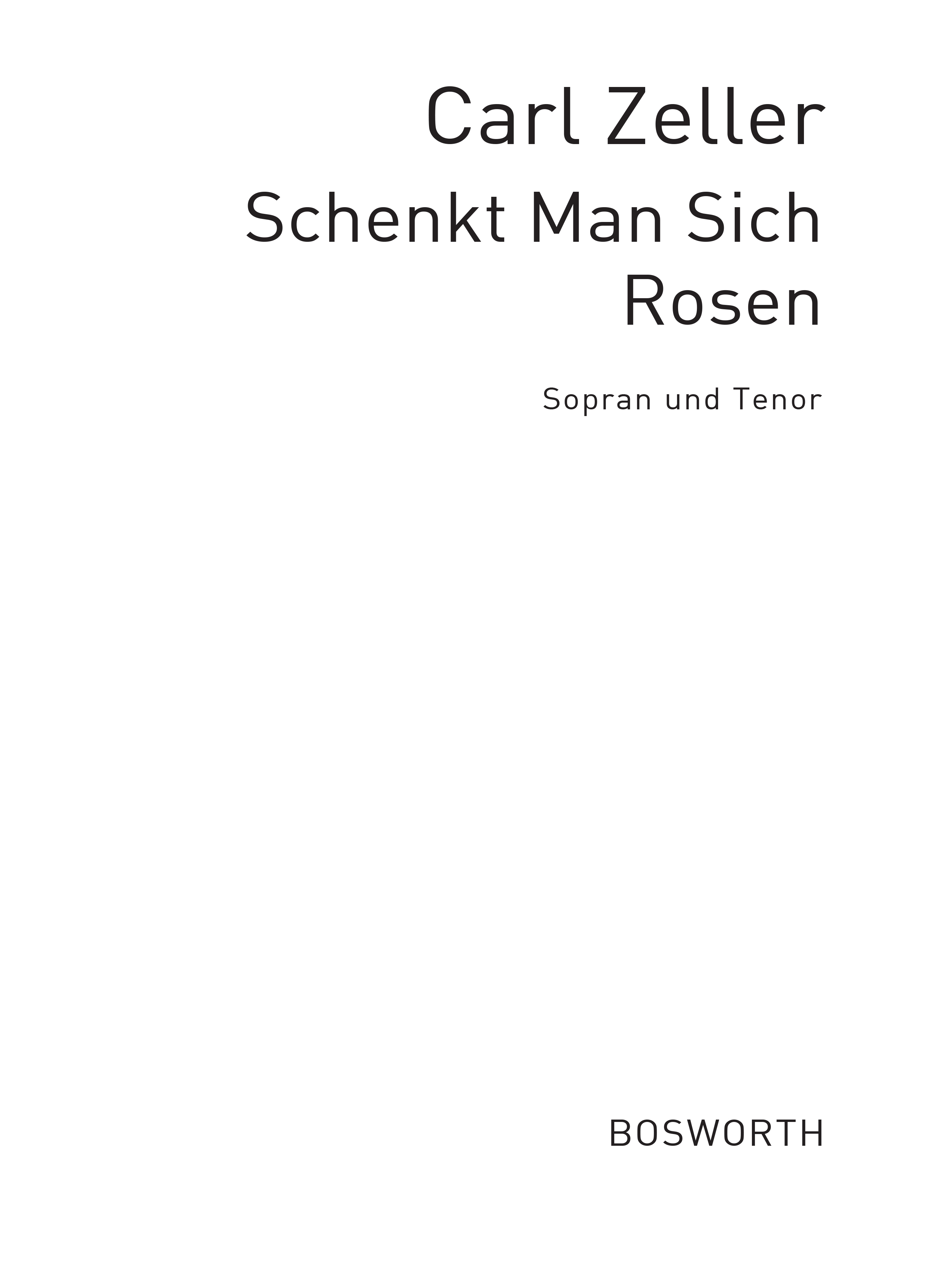 Other Cover Image Schenkt Man Sich Rosen In Tirol (Sopran/Tenor)