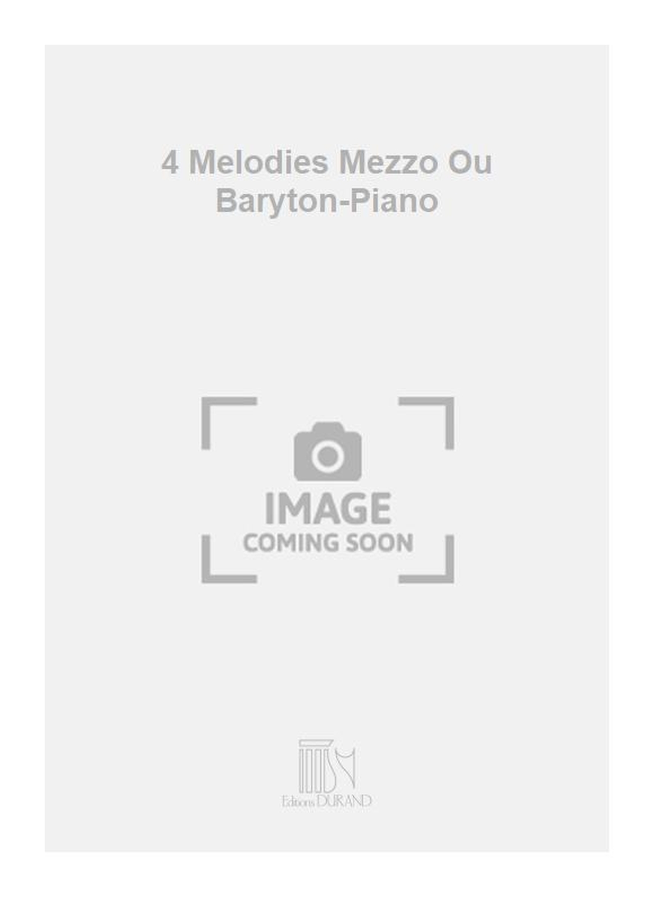 Front Cover Image 4 Melodies