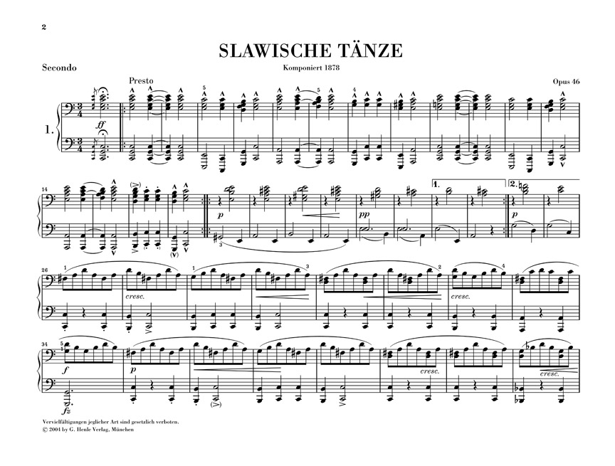 Other Cover Image Slawische Tänze op. 46