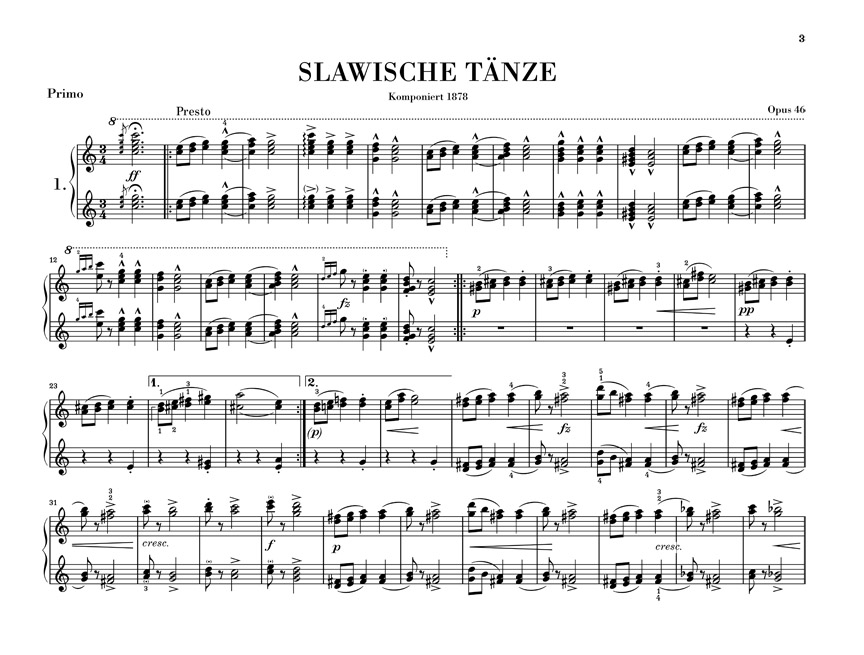 Other Cover Image Slawische Tänze op. 46
