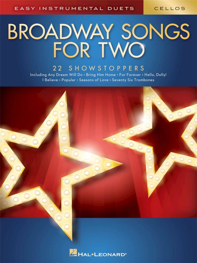 Front Cover Image Broadway Songs for Two Cellos