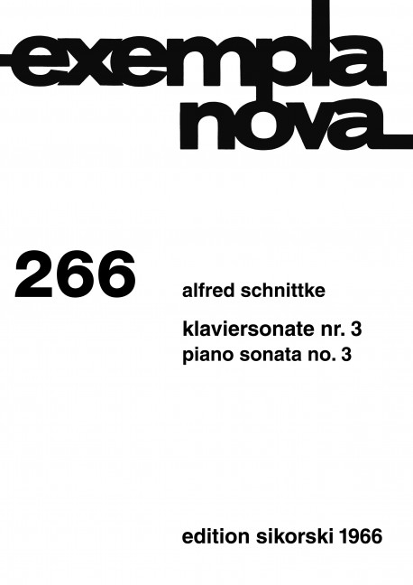 Front Cover Image Sonate Nr. 3 266