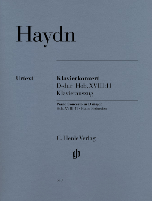 Front Cover Image Klavierkonzert D-Dur Hob. XVIII:11
