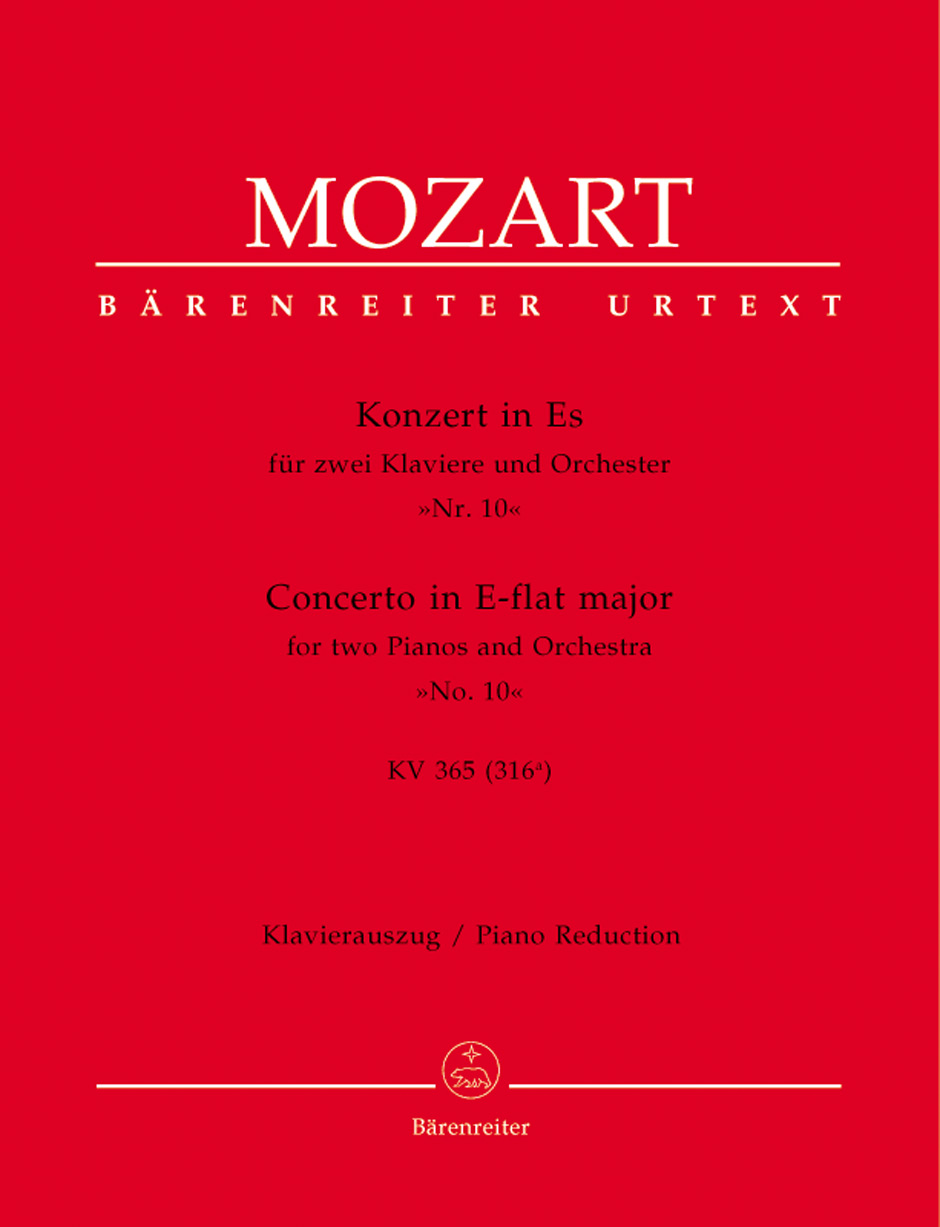 Front Cover Image Konzert für zwei Klaviere und Orchester Nr. 10 Es-Dur KV 365 (316a)