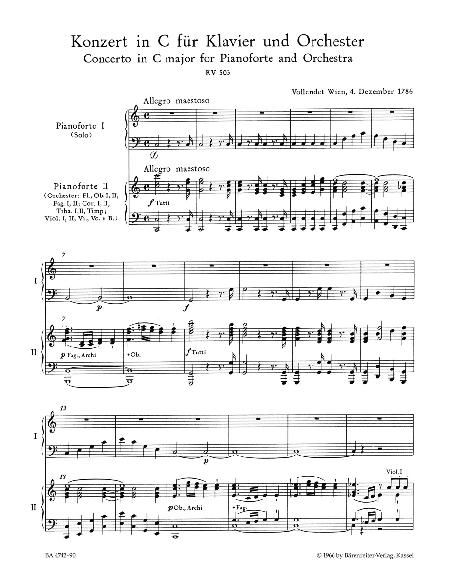 Other Cover Image Konzert für Klavier und Orchester Nr. 25 C-Dur KV 503