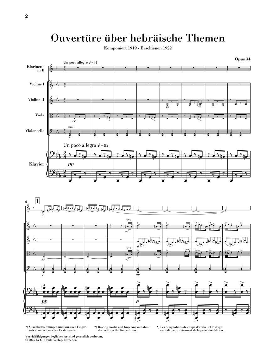 Other Cover Image Ouvertüre über hebräische Themen op. 34