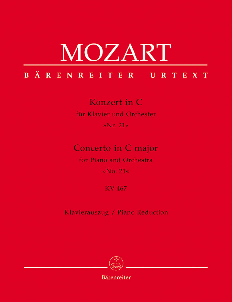 Front Cover Image Konzert für Klavier und Orchester Nr. 21 C-Dur KV 467