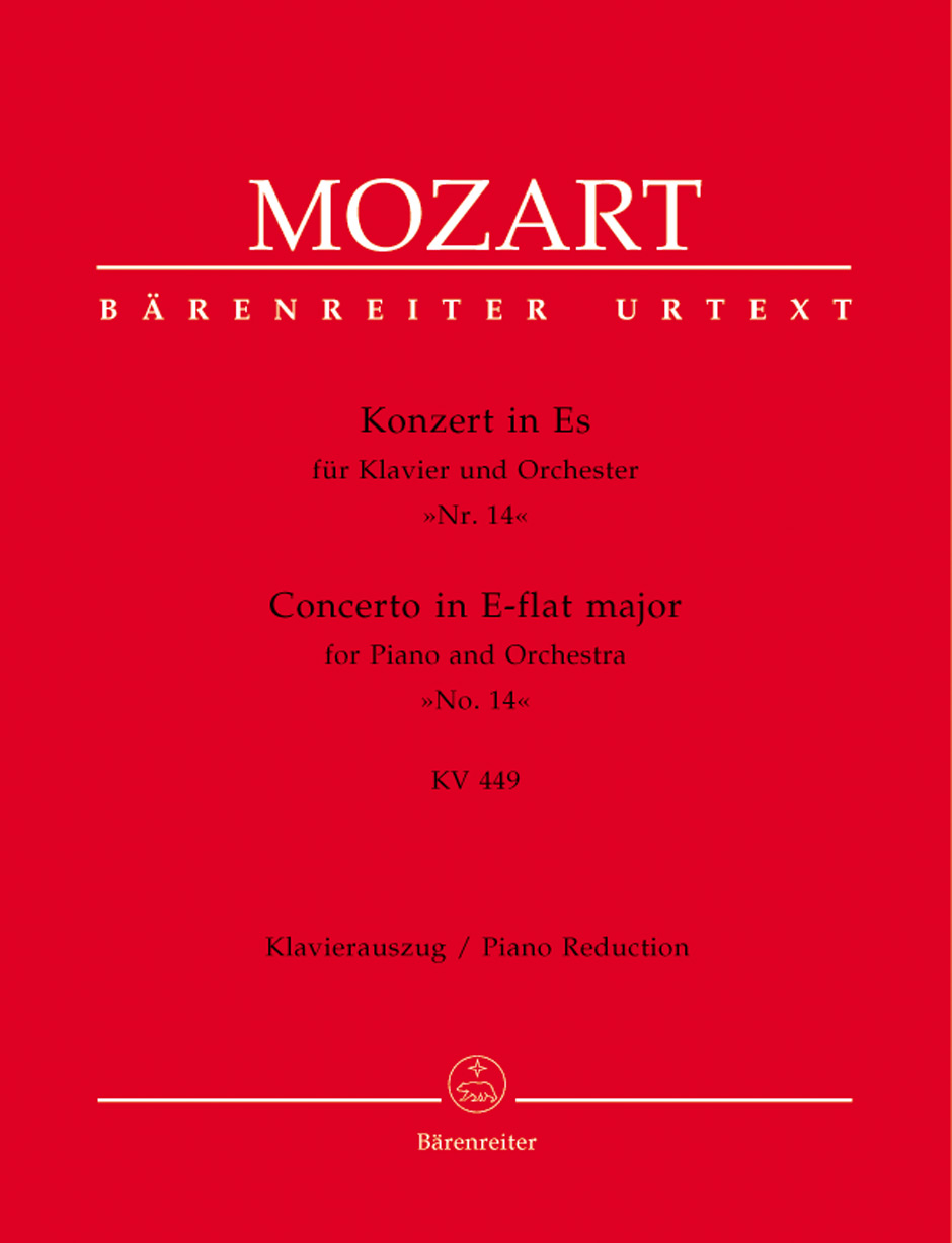 Front Cover Image Konzert für Klavier und Orchester Nr. 14 Es-Dur KV 449