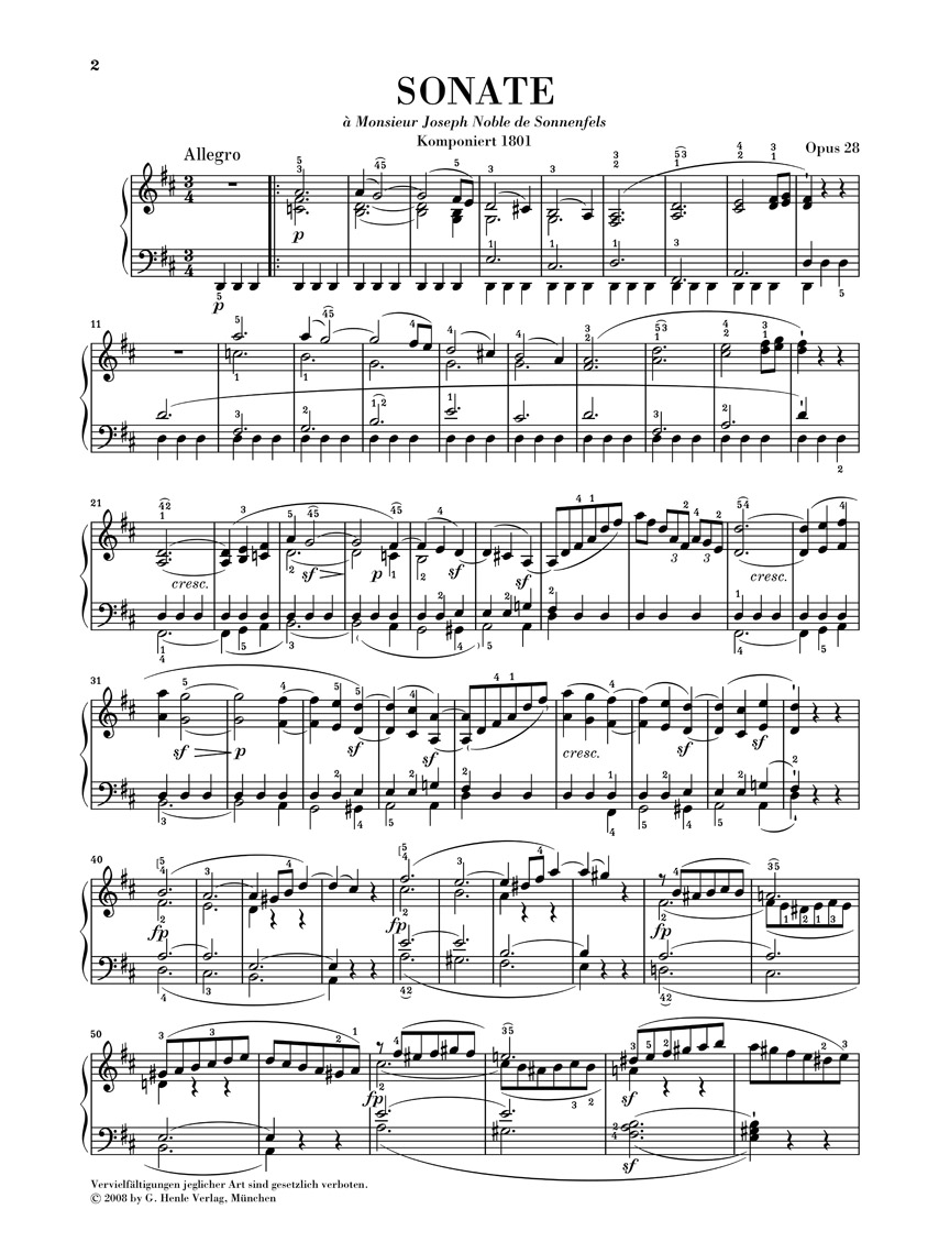 Other Cover Image Klaviersonate Nr. 15 D-dur op. 28 "Pastorale"