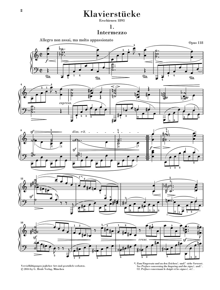Other Cover Image Klavierstücke op. 118