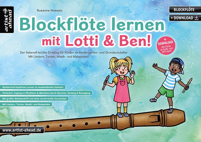Front Cover Image Blockflöte lernen mit Lotti & Ben! 