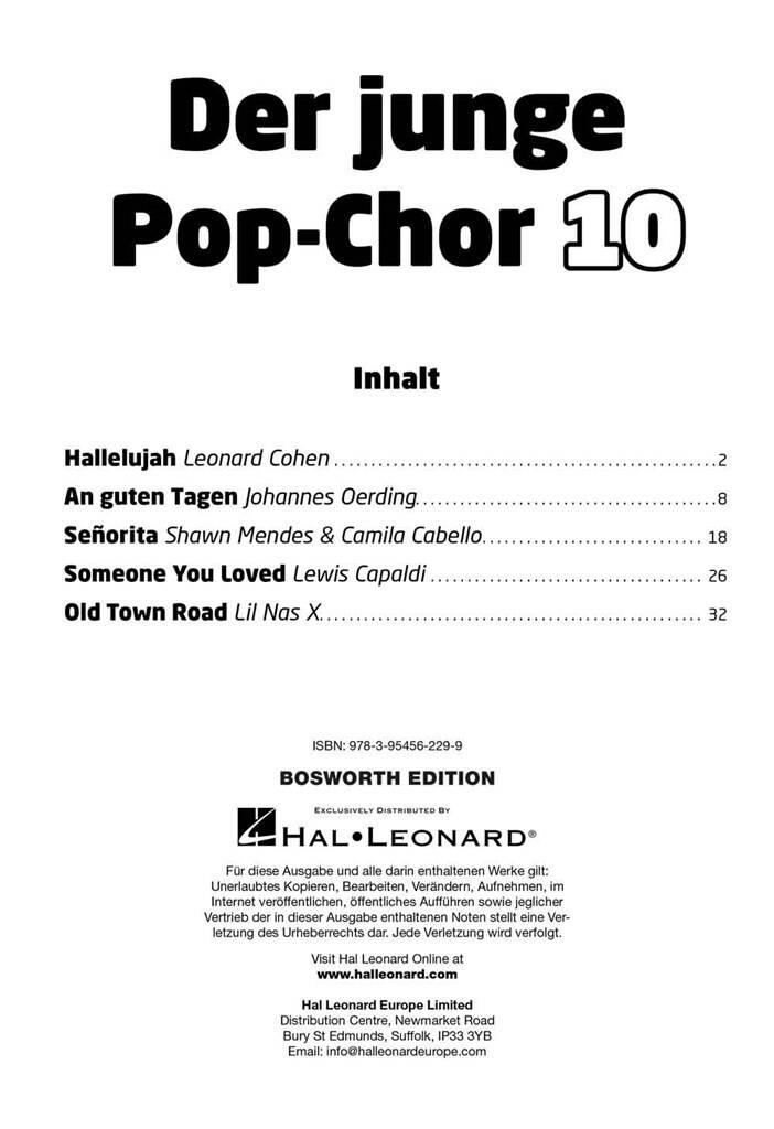 Other Cover Image Der junge Pop-Chor - Band 10 & CD