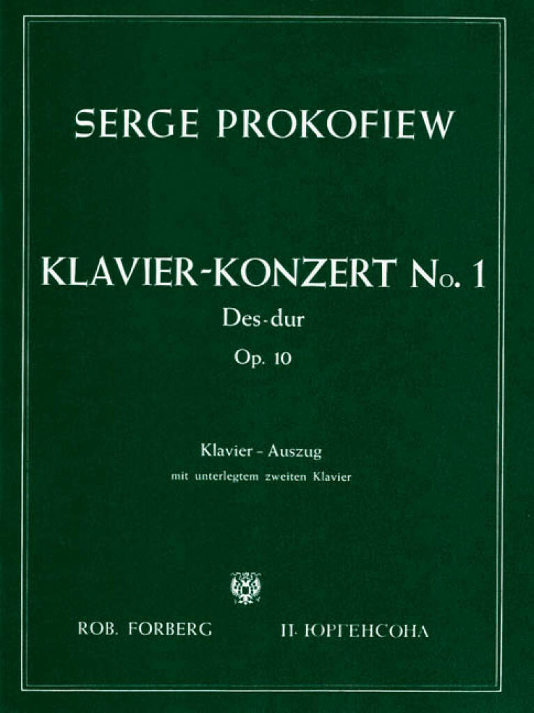 Front Cover Image Klavierkonzert Nr. 1 Des-Dur op. 10